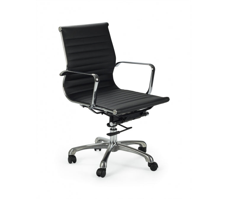 Chaise de bureau Houston semi-cuir R-B