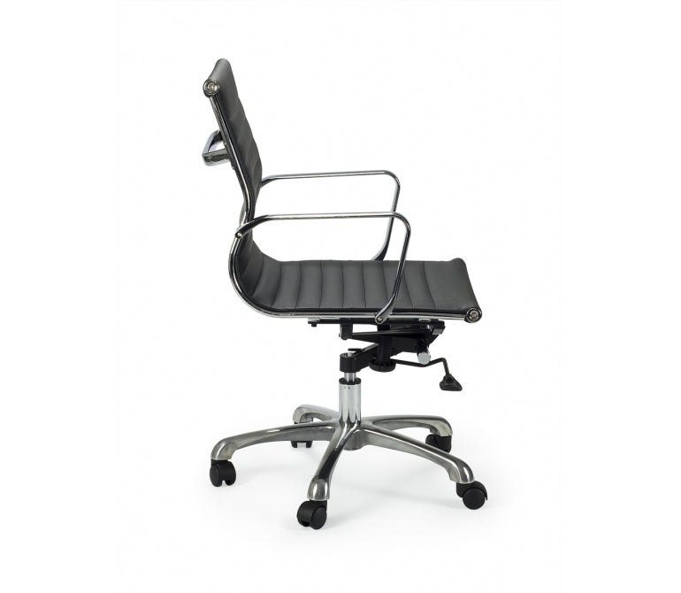 Chaise de bureau Houston semi-cuir R-B