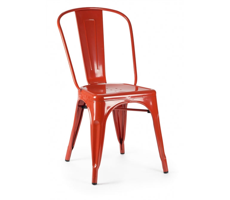 Sedia da pranzo in acciaio Nux