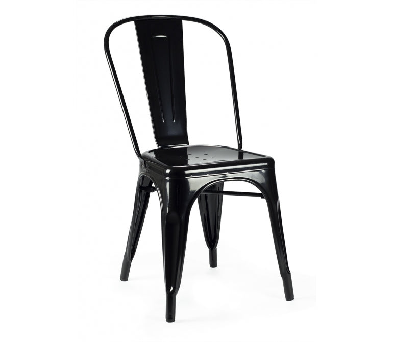 Sedia da pranzo in acciaio Nux