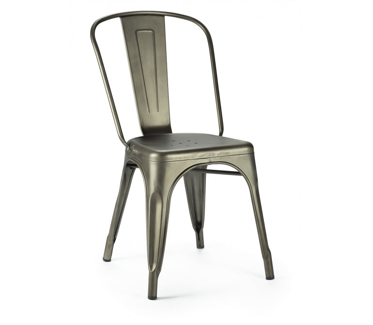 Silla de comedor acero Nux Rustica