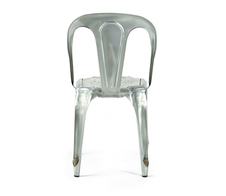 Sedia da pranzo Mara in acciaio zincato