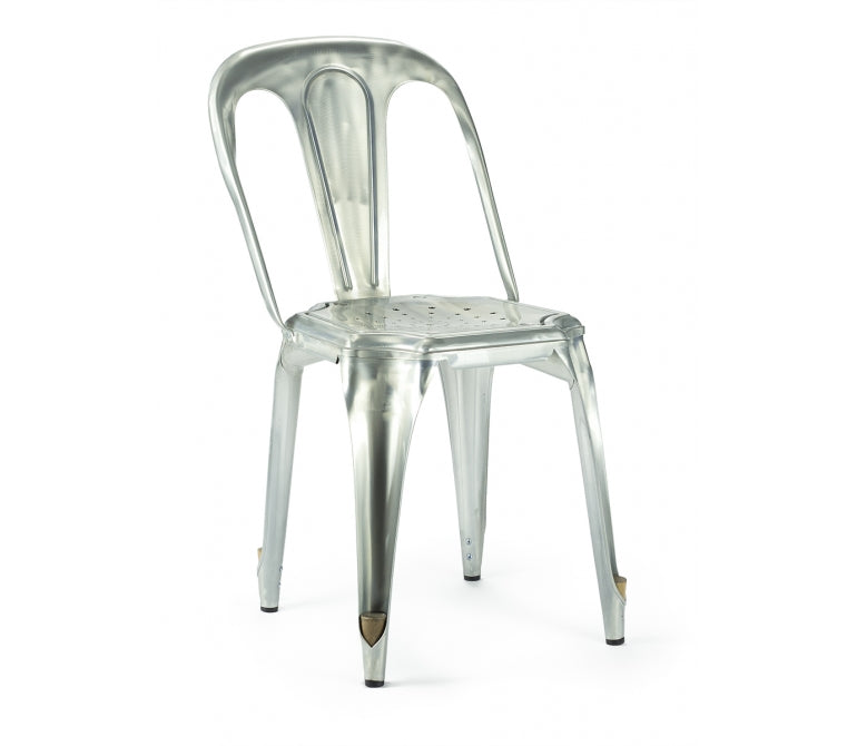 Sedia da pranzo Mara in acciaio zincato