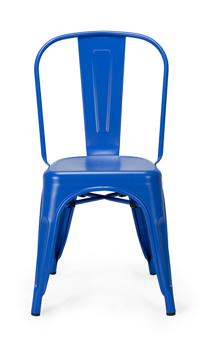 Sedia da pranzo in acciaio Nux