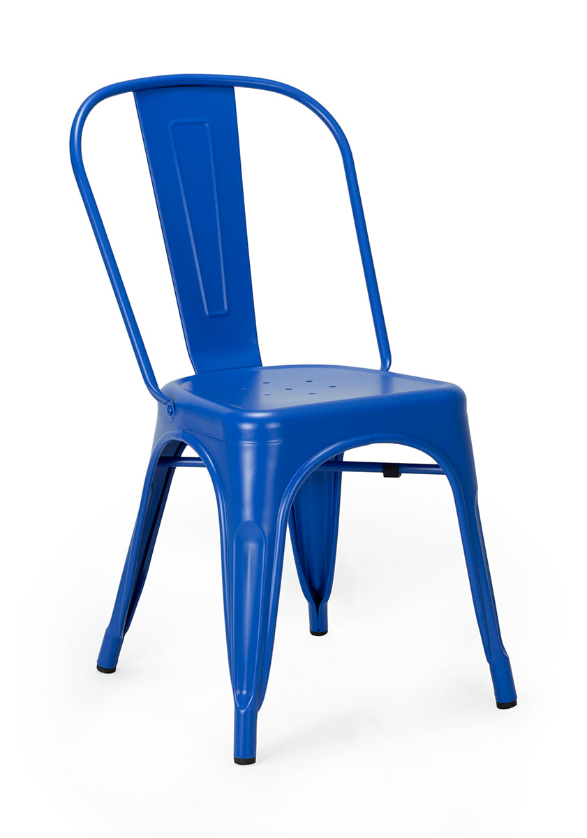 Sedia da pranzo in acciaio Nux