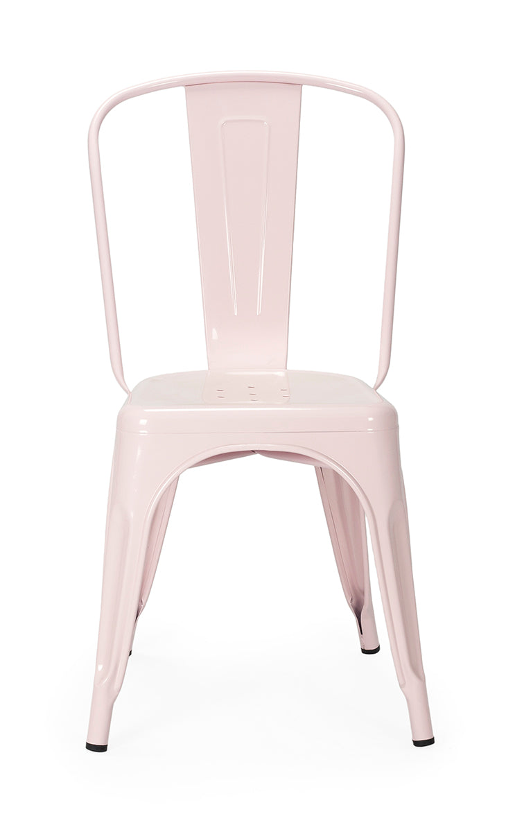 Sedia da pranzo in acciaio Nux