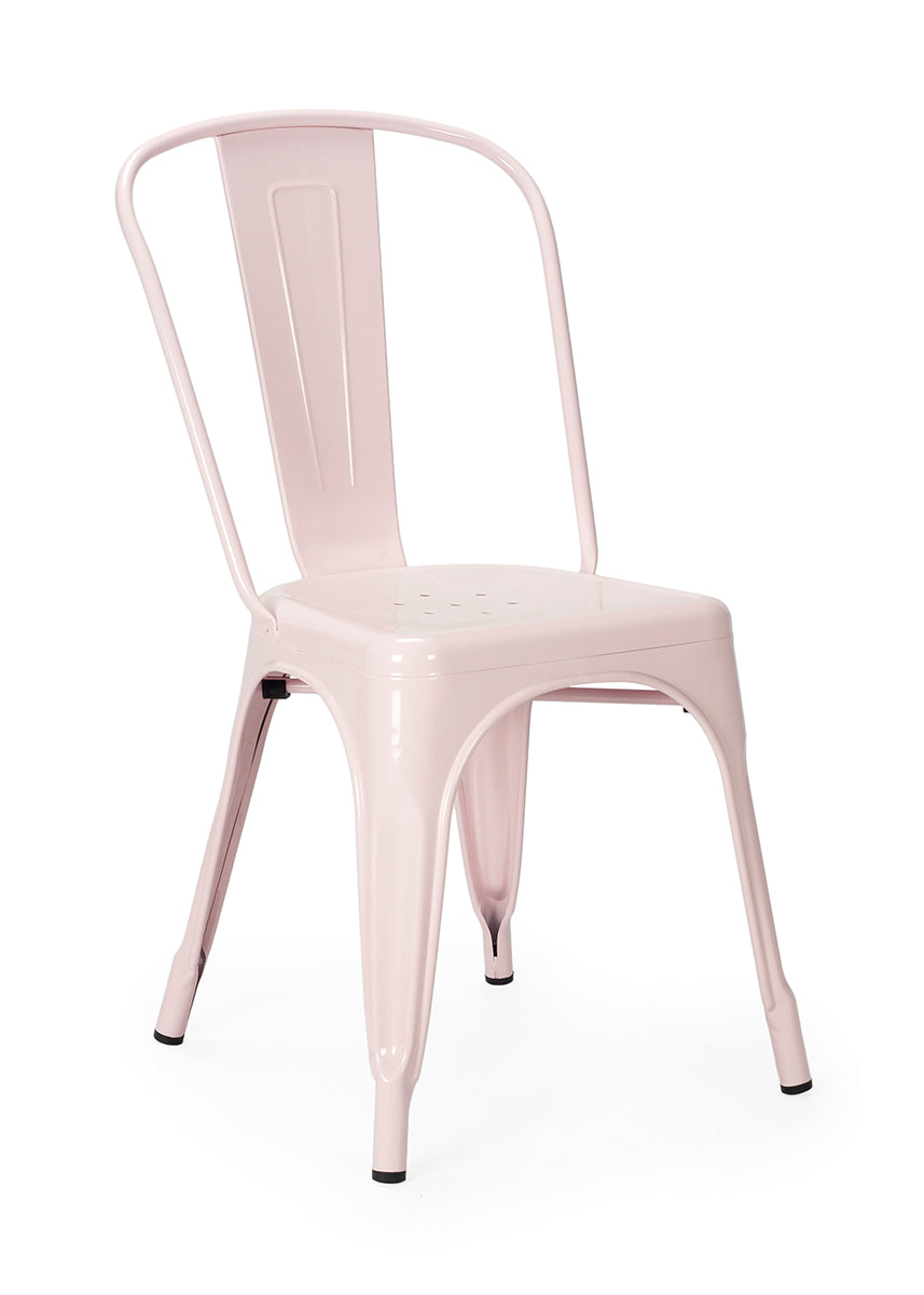 Sedia da pranzo in acciaio Nux