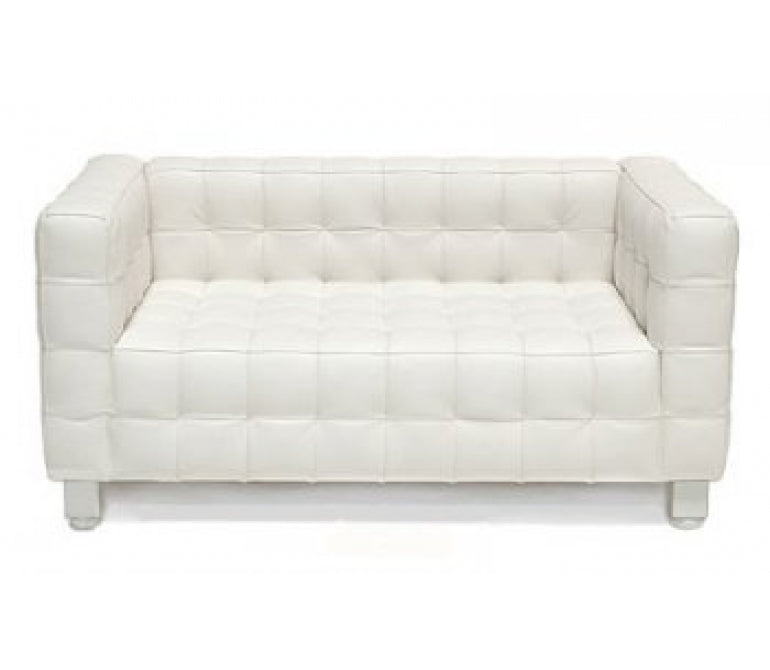 Design bank Kubo 2 zits bank in semi-leder