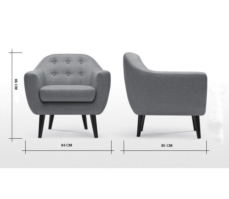 Sofá nórdico Gabyn 1 plazas