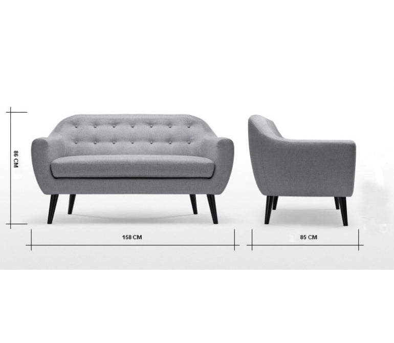 Sofá nórdico Gabyn 2 plazas