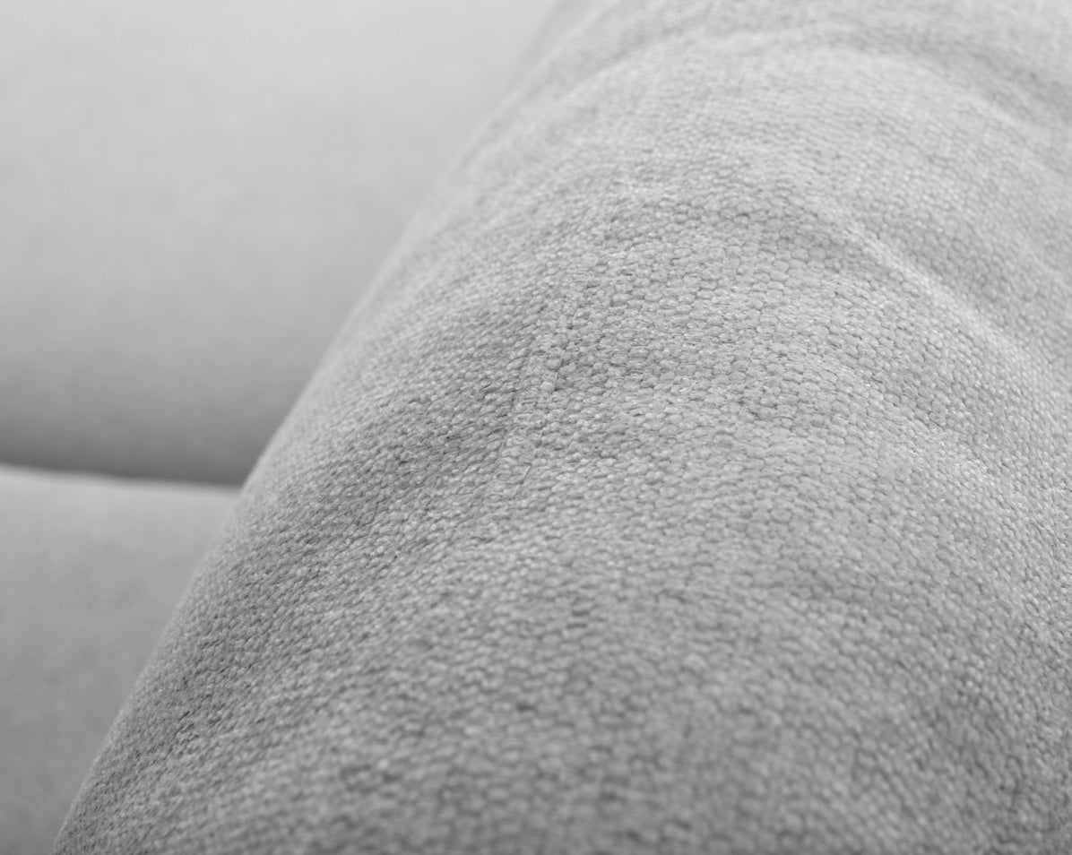 Divano Mimo a 3 posti con chaise longue 244 cm a sinistra grigio