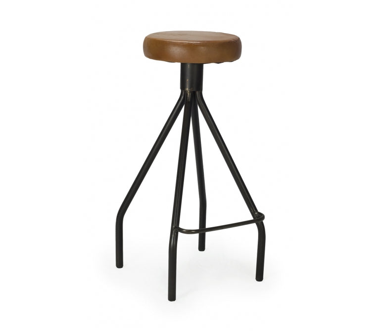 Vieux tabouret de bar industriel Hadson