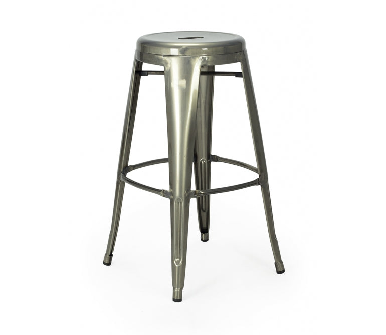 Tabouret de bar vintage industriel Rond