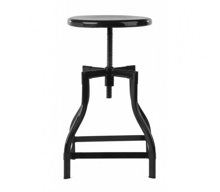 Vieux tabouret bas 45 Steel Turner