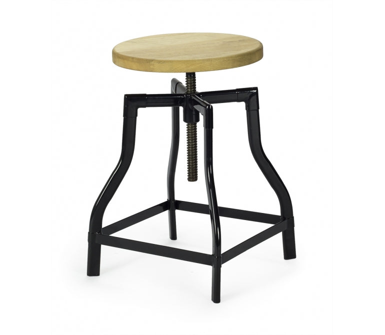 Sgabello basso vintage 45 legno Turner