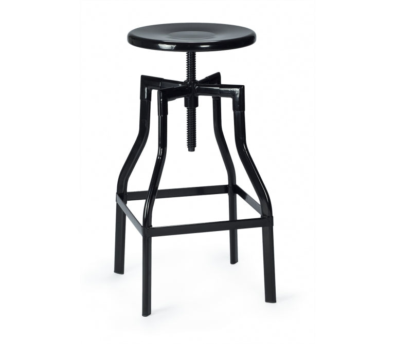 Vieux tabouret de bar H62 Acier Turner