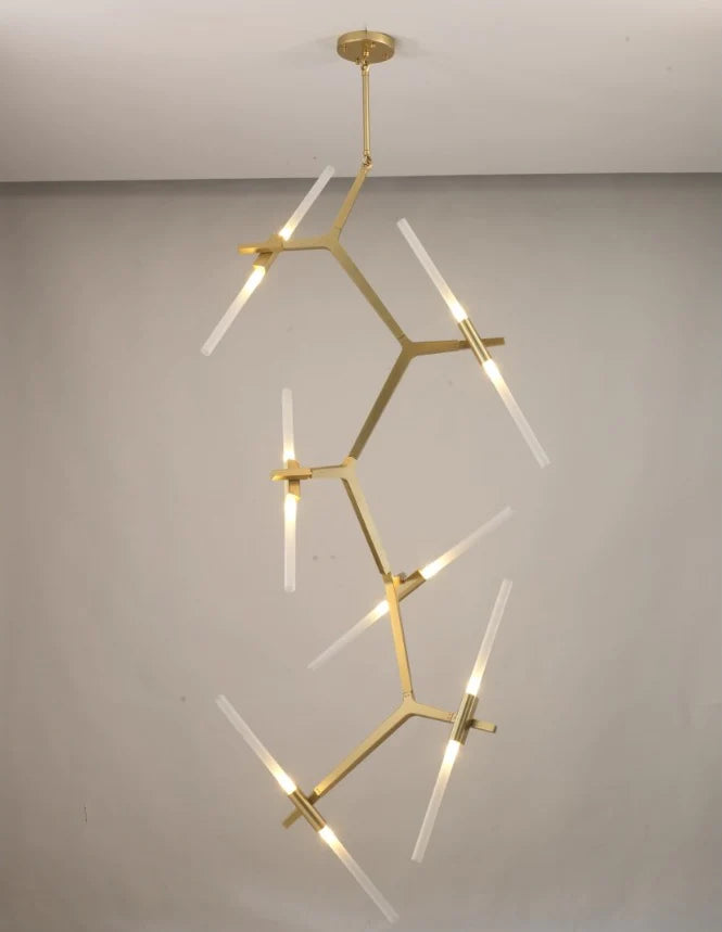 Lampada a sospensione verticale Palma 12