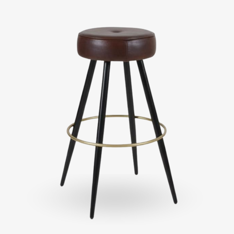 Taburete vintage alto verde Llesp