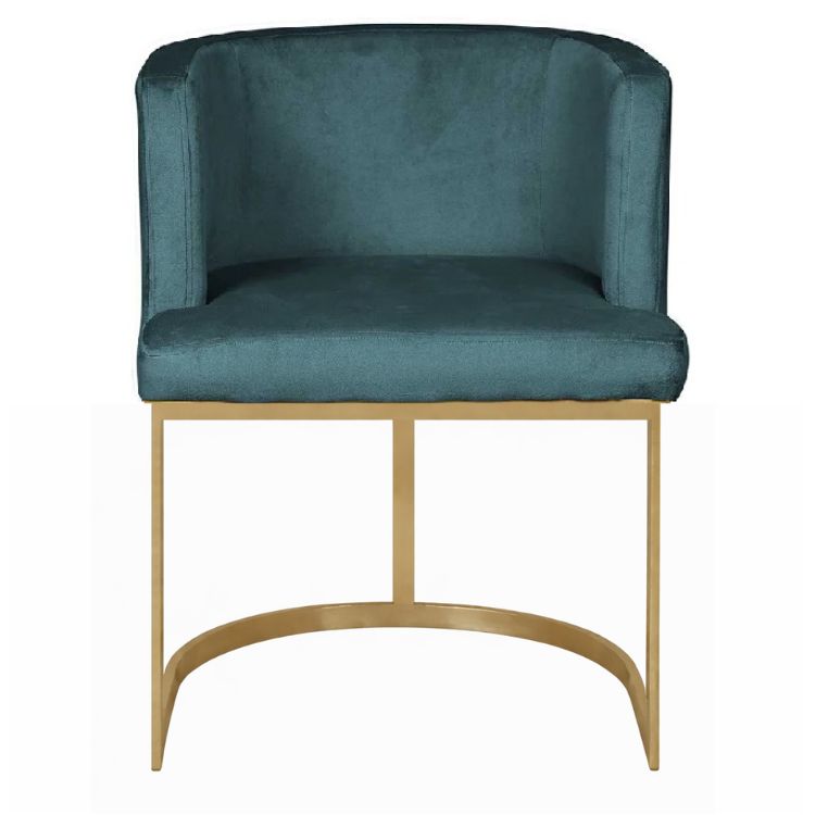 Cadeirão de jantar de veludo Miralda