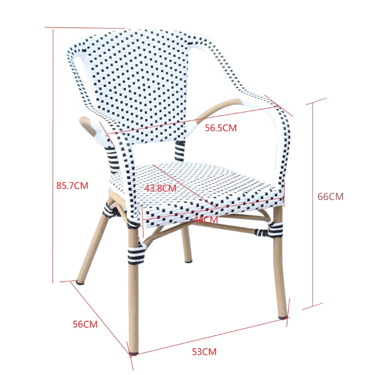 Silla parisina exterior Sury