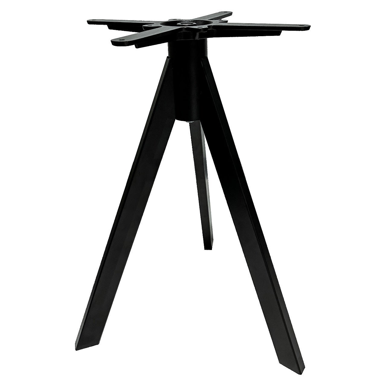 Base de mesa Porte acero negro 3 patas