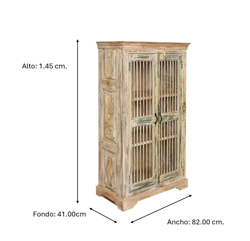 Armario de madera de mango artesanal Estibel