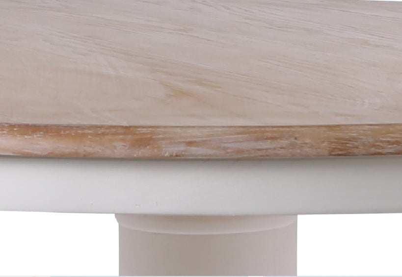 Mesa de comedor de estilo colonial Debby 150cm blanco