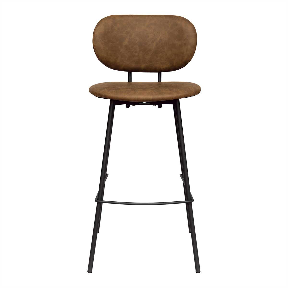 Tabouret de bar vintage en cuir écologique Klara