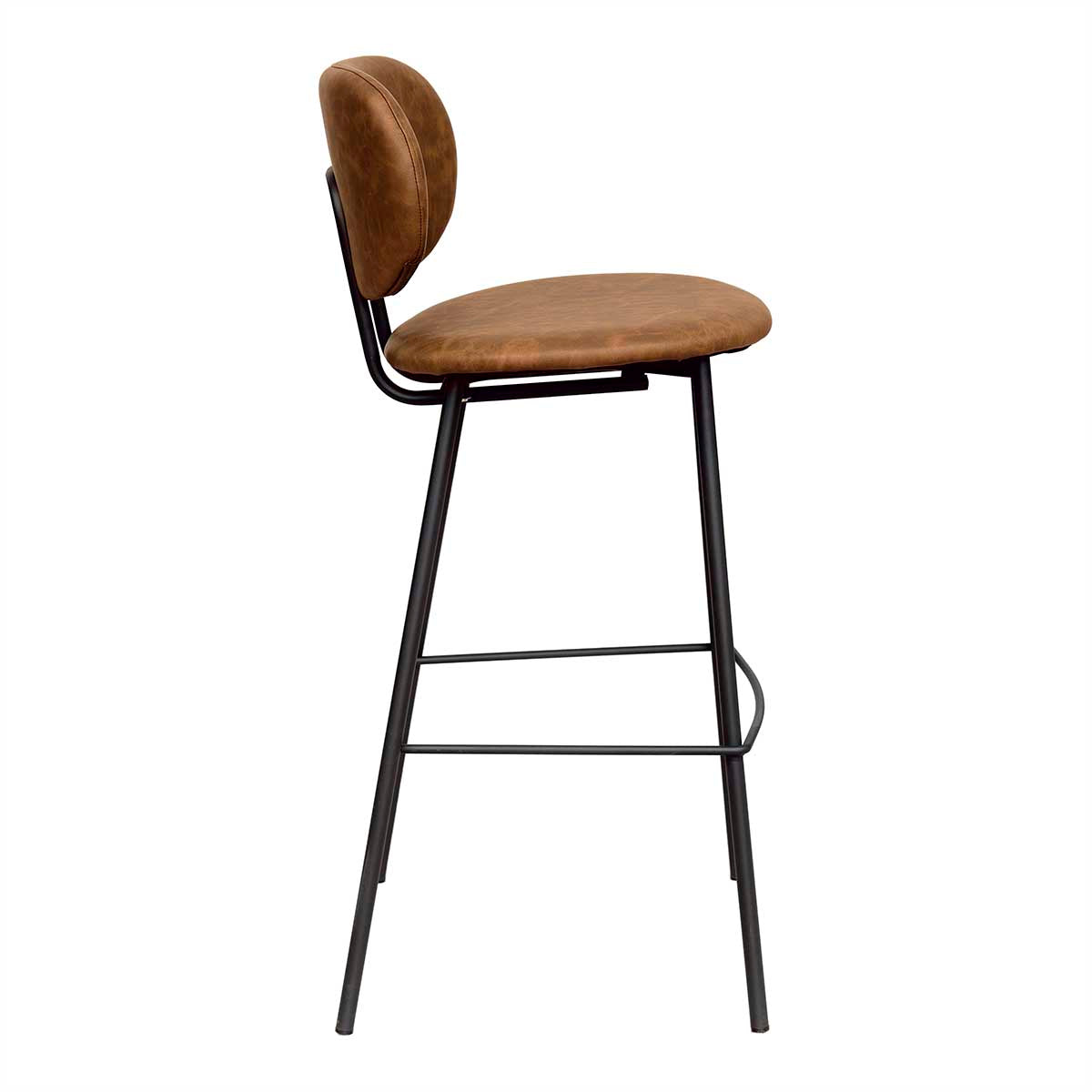 Tabouret de bar vintage en cuir écologique Klara