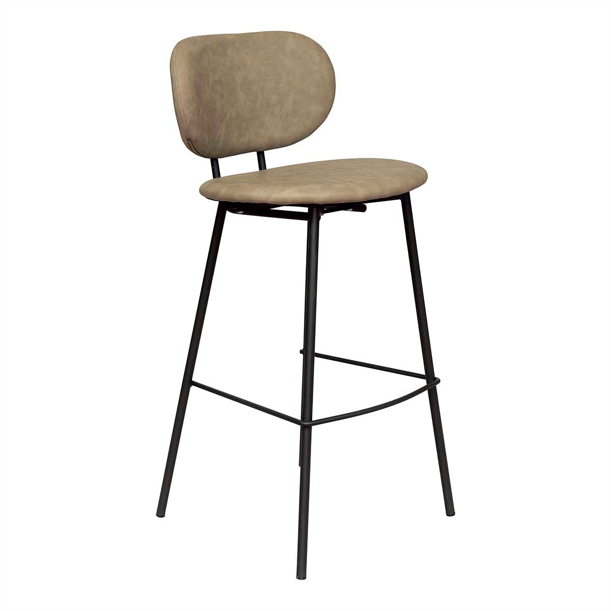 Tabouret de bar vintage en cuir écologique Klara