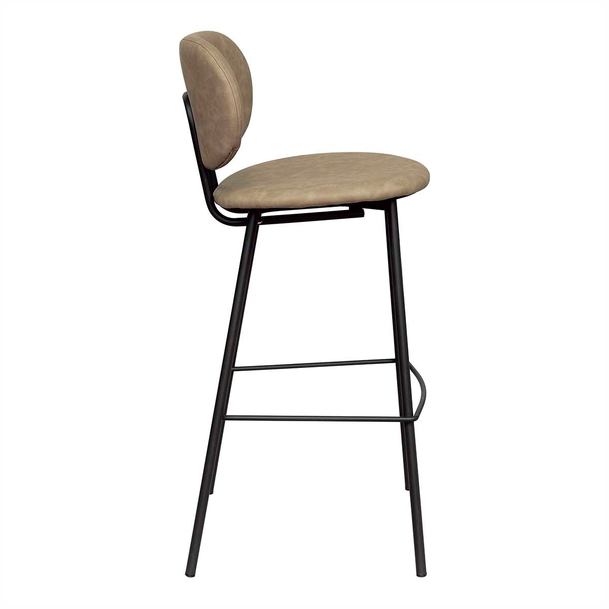 Tabouret de bar vintage en cuir écologique Klara