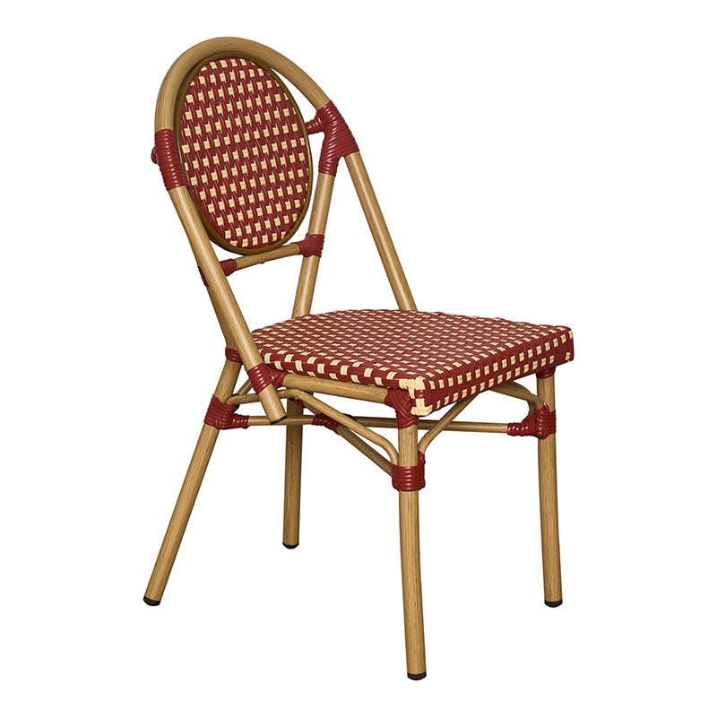 Chaise de jardin parisienne Adel rouge