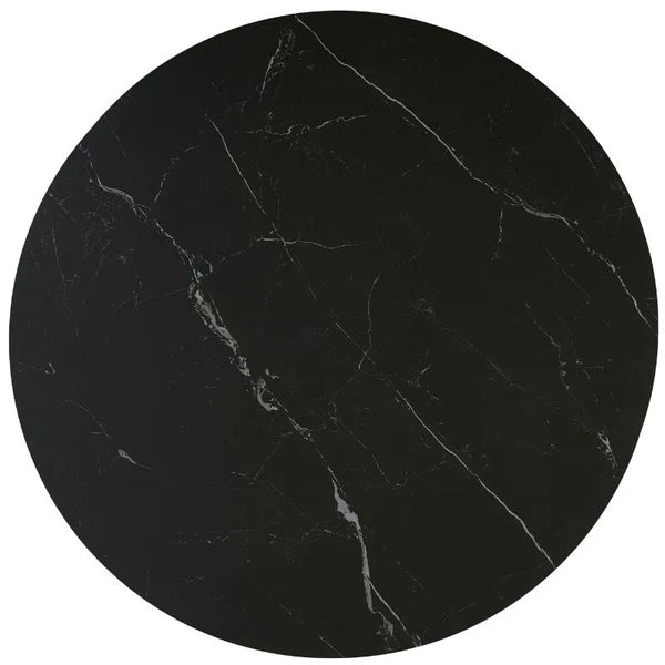 Mesa de comedor Tull Negra piedra sinterizada d80-90-100-120-130