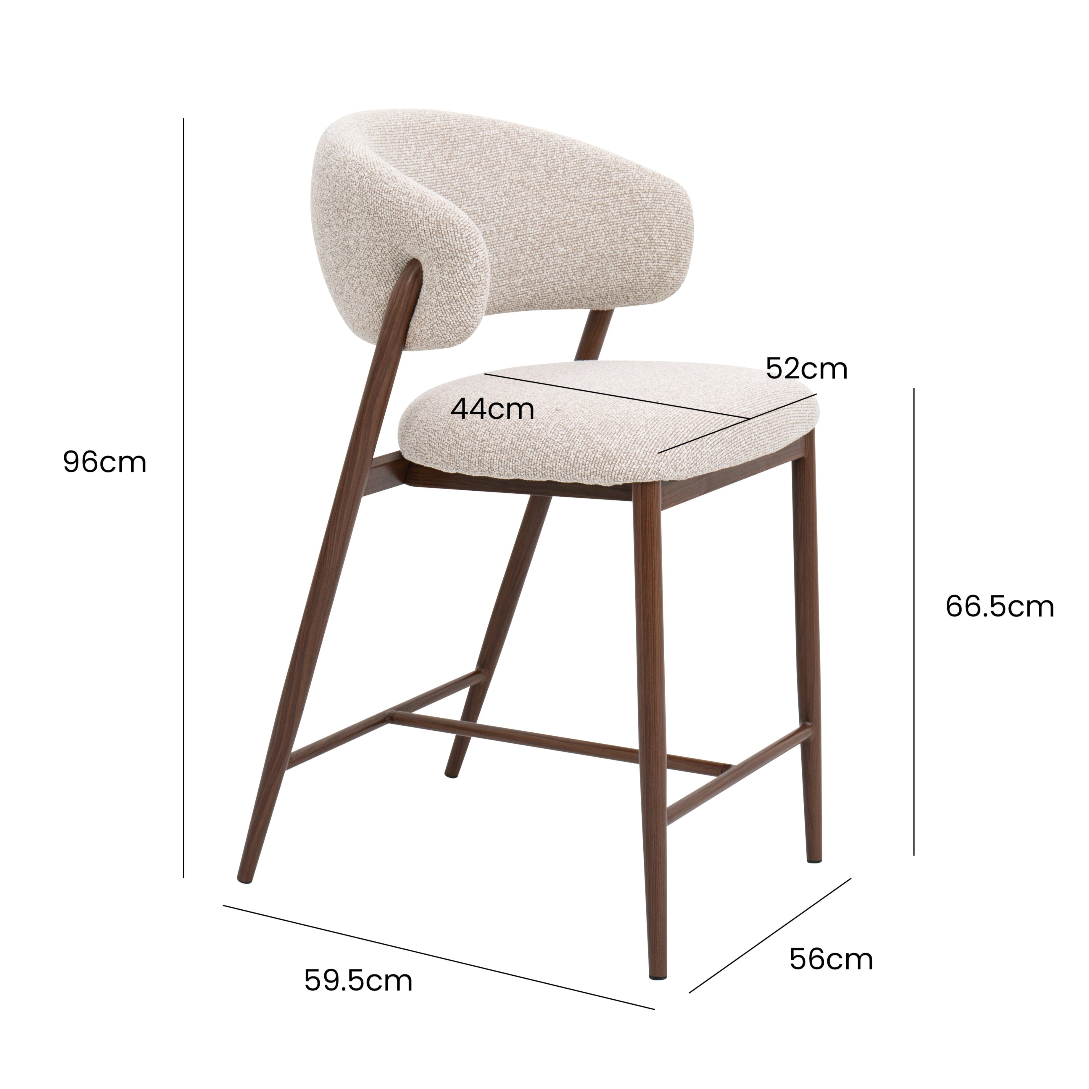 Taburete de bar Nak Nordic H65