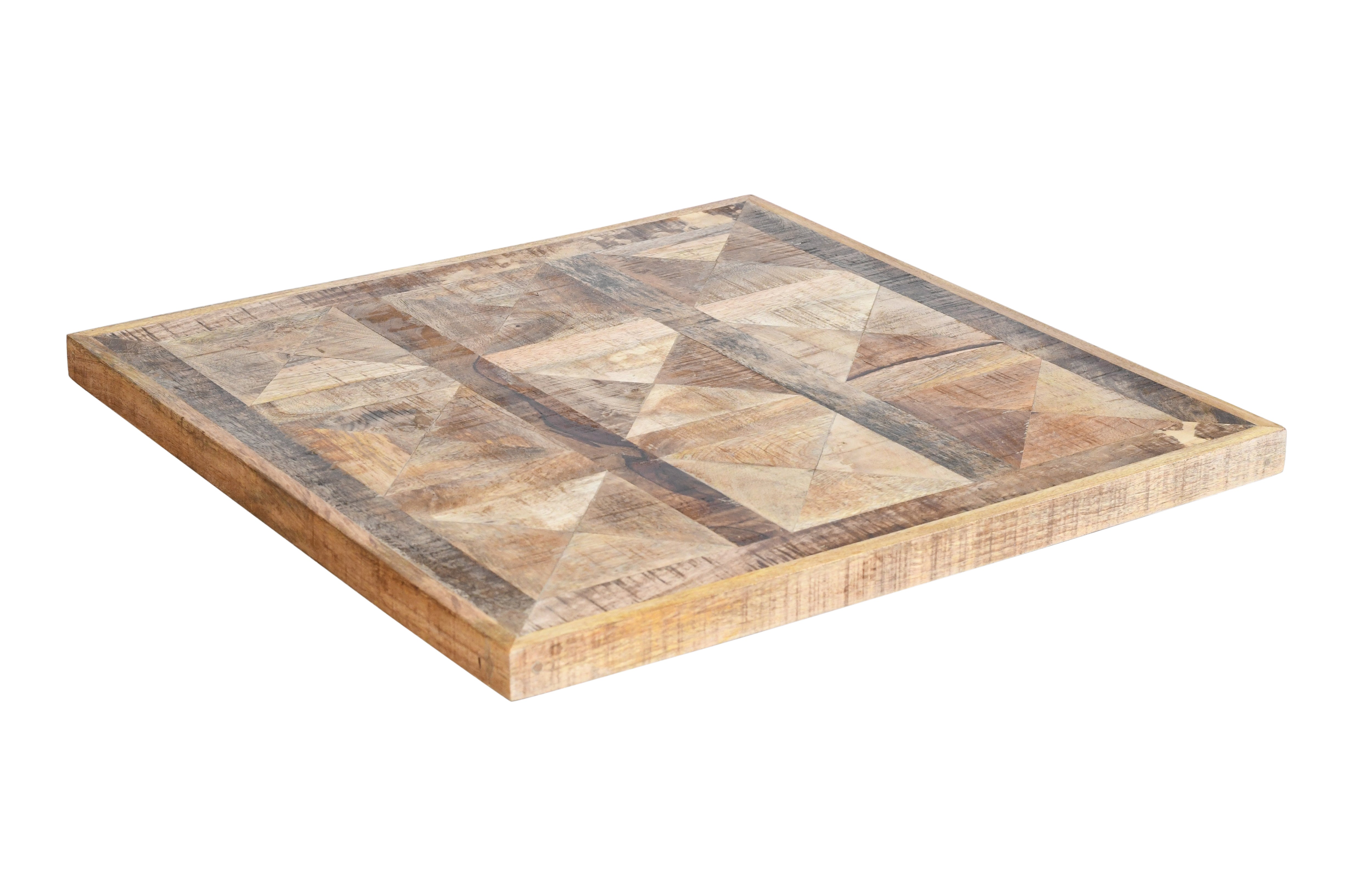 Tablero de mesa de madera de mango 70x70 Venecia