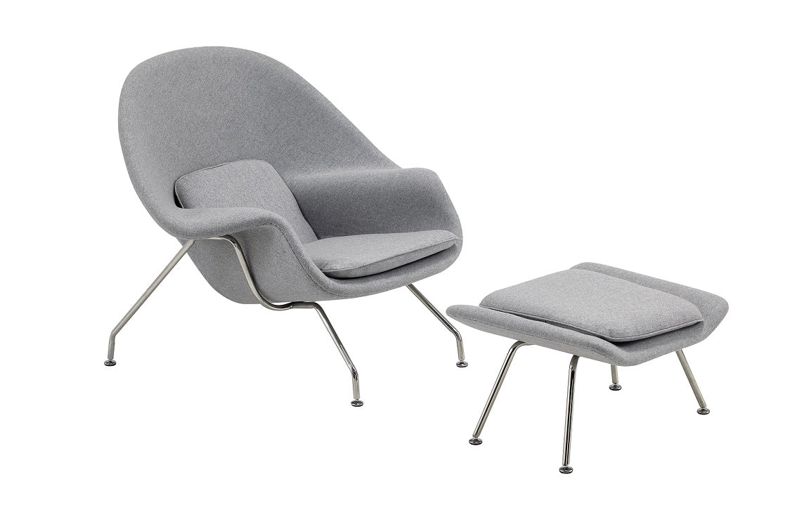 Relax design fauteuil met Ottoman Dante