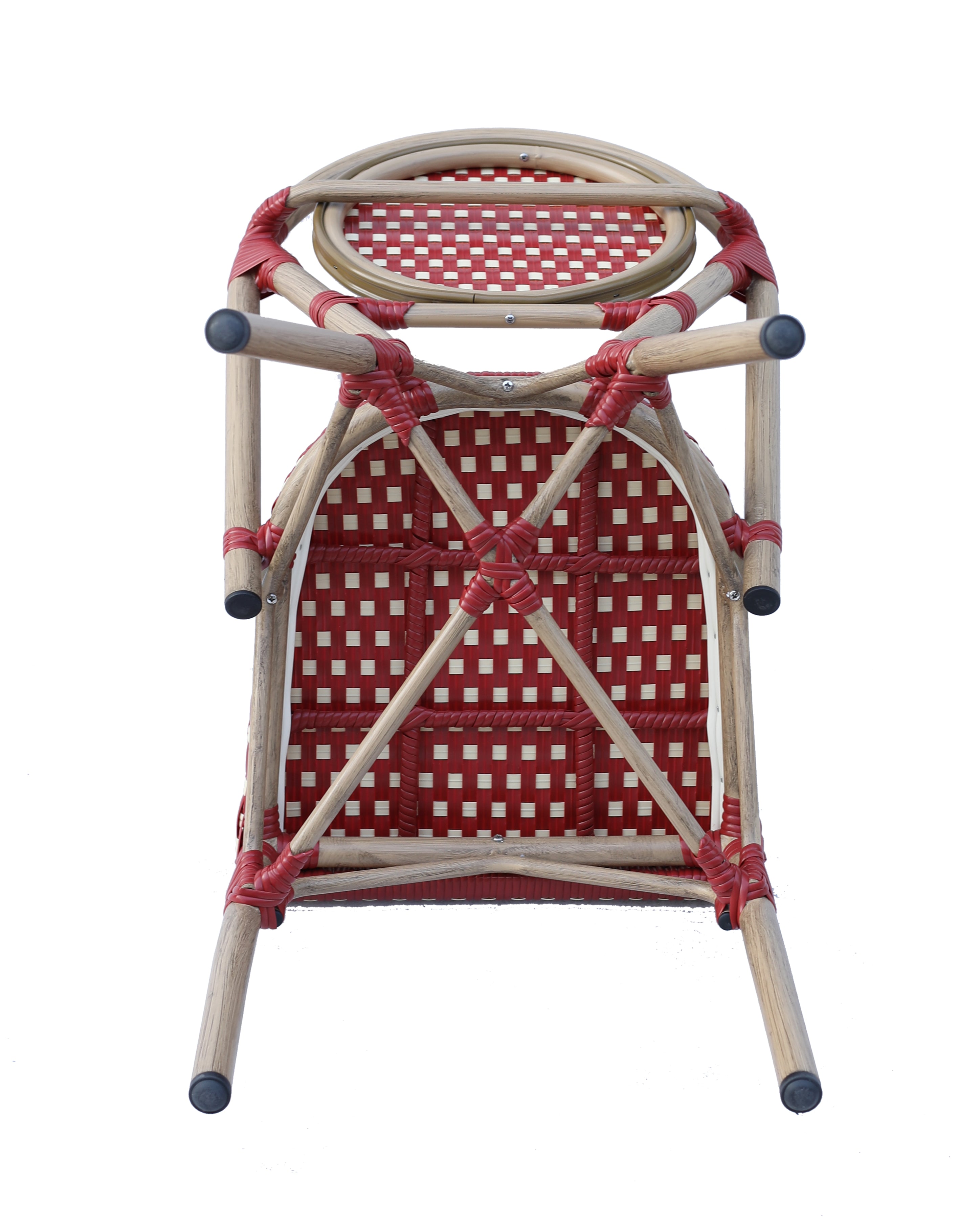 Chaise de jardin parisienne Adel rouge