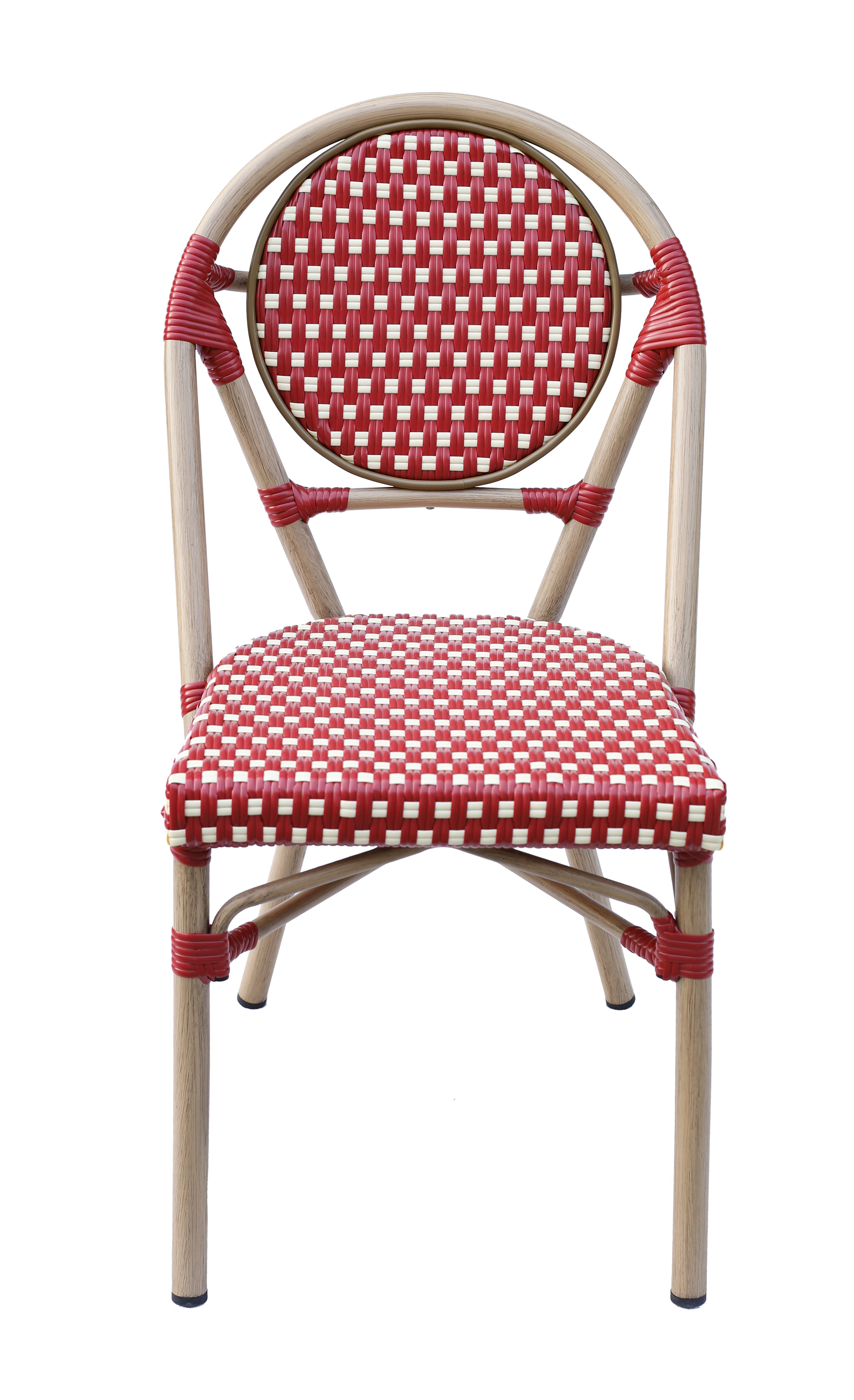 Cadeira de jantar exterior parisiense Adel red