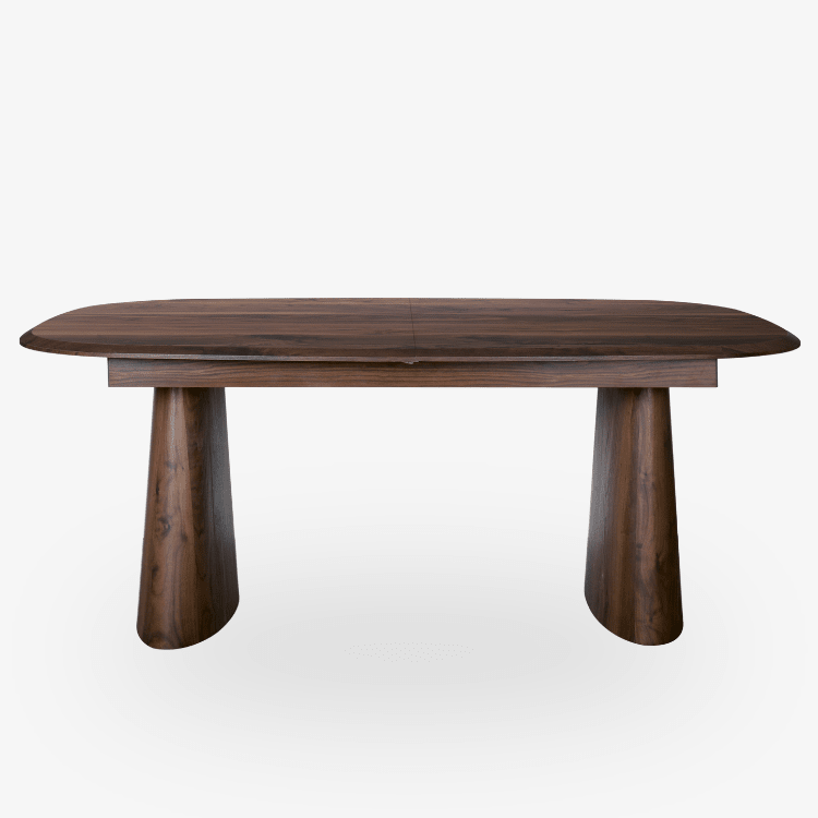 Mesa de Comedor Extensible Ovalada Nogal 180-230 x 90 cm - Vintahome