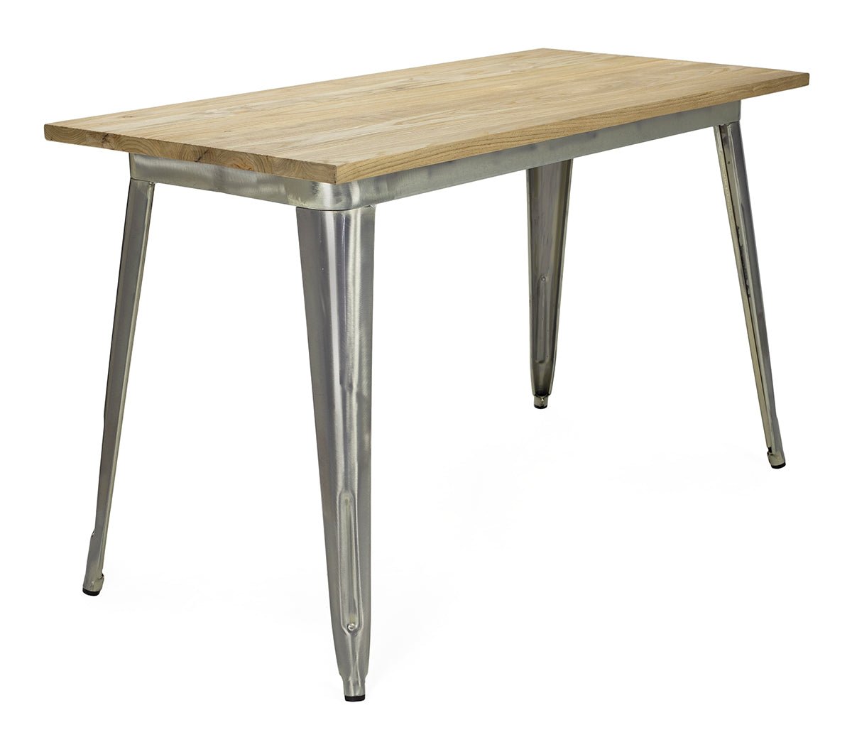Mesa de comedor Tolix Madera clara 120 Galvanizada