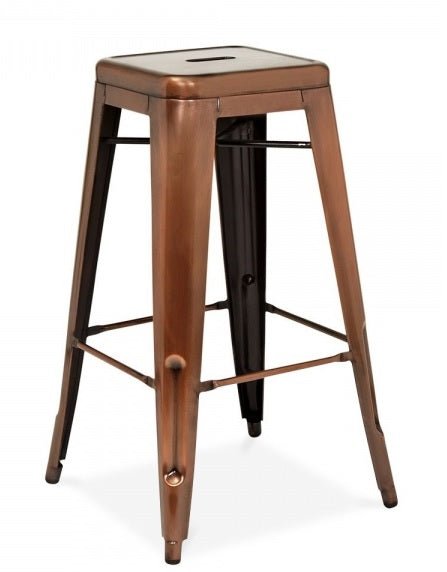 Taburete de bar vintage Tolix cobre