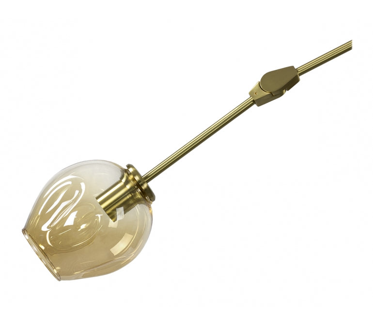 Lámpara de suspensión Chandelier dorada Adel 3