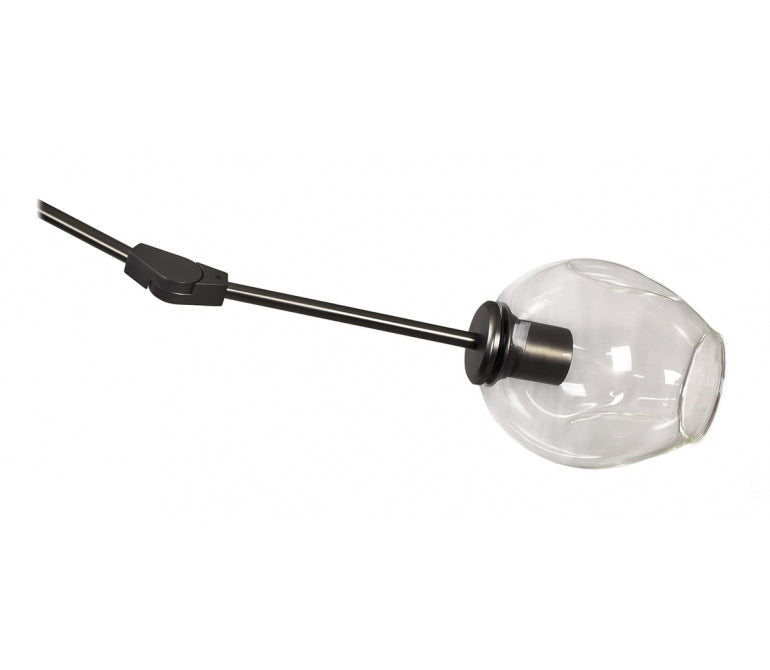 Lámpara de suspensión Chandelier gris  Adel 3