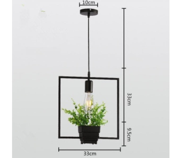 Vierkante Pot design plafondlamp