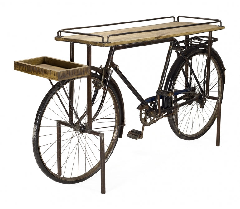 Mesa mostrador vintage bicicleta