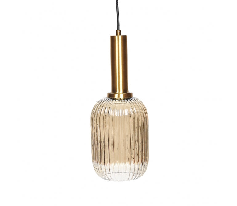 Chiara mini lâmpada de tecto com design de cristal dourado