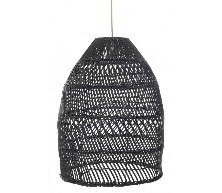 Lámpara de techo bambú negro Hilia 50 cms