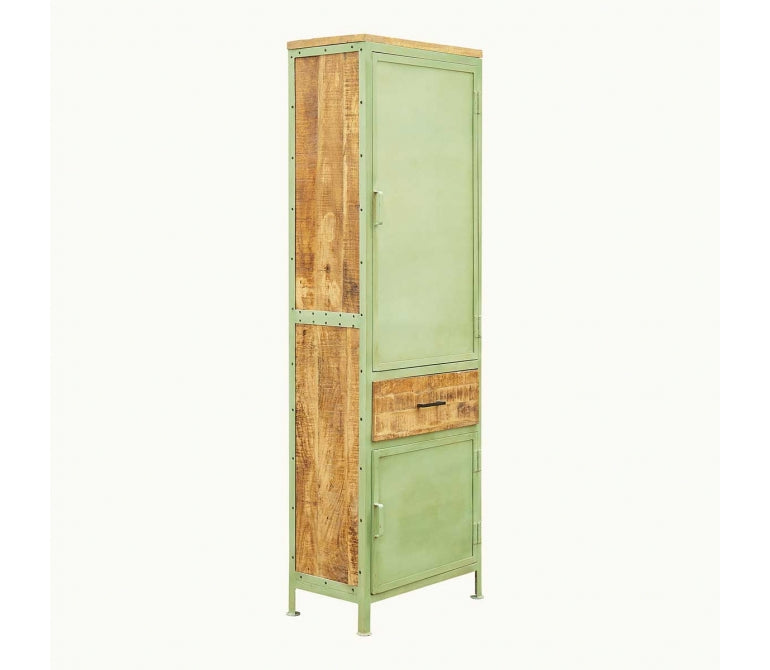 Monka 2-deurs kledingkast met vintage ladeblok