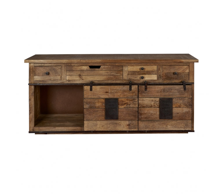 Credenza in legno di mango e acciaio Atrium