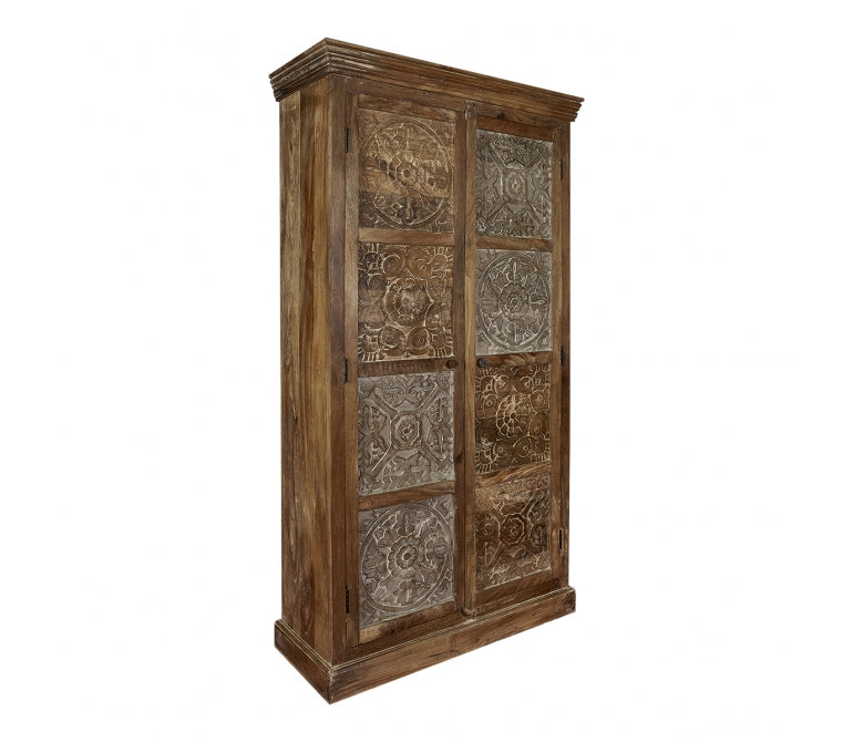 Armoire ethnique Klaus en bois de manguier